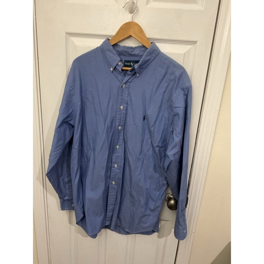 Ralph Lauren Classic Fit Blue Button-Down Shirt